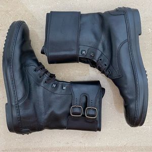 Tod’s Authentic Vintage Leather Combat/ Moto Lace Up Boots Sz 39 (8.5)